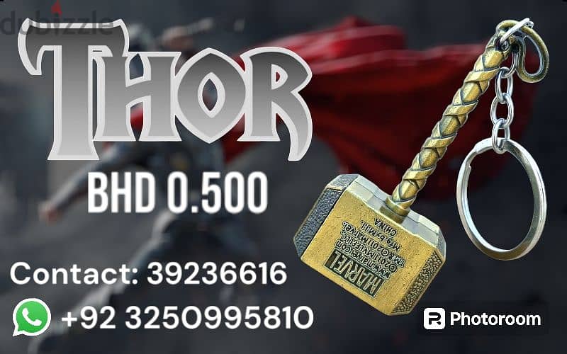 MJOLNIR THOR HAMMER Keychain 1