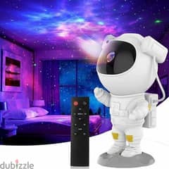 Cool White Astronaut Galaxy Light Projector