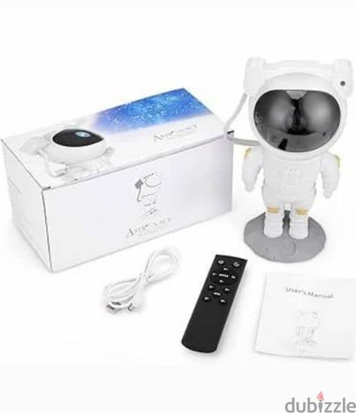 Cool White Astronaut Galaxy Light Projector 2