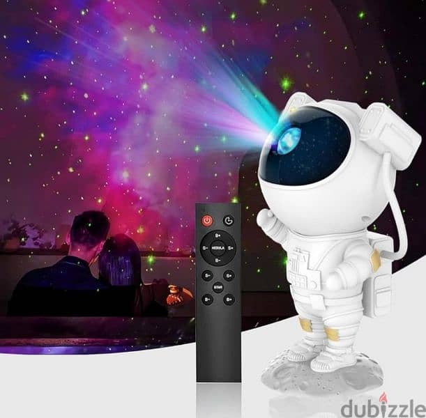 Cool White Astronaut Galaxy Light Projector 4