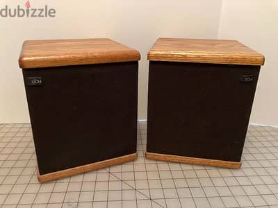 Vintage DCM Half Time Bookshelf Speaker Pair made in Ann Arbor