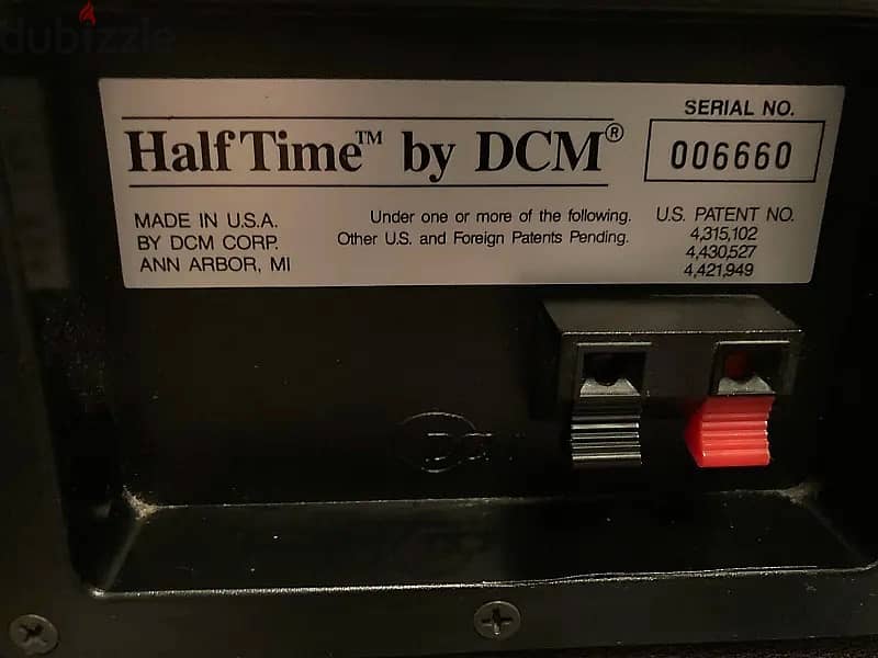 Vintage DCM Half Time Bookshelf Speaker Pair made in Ann Arbor 2