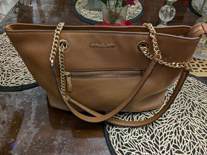 Original Camel Brown Michael Kors Bag for sale 3