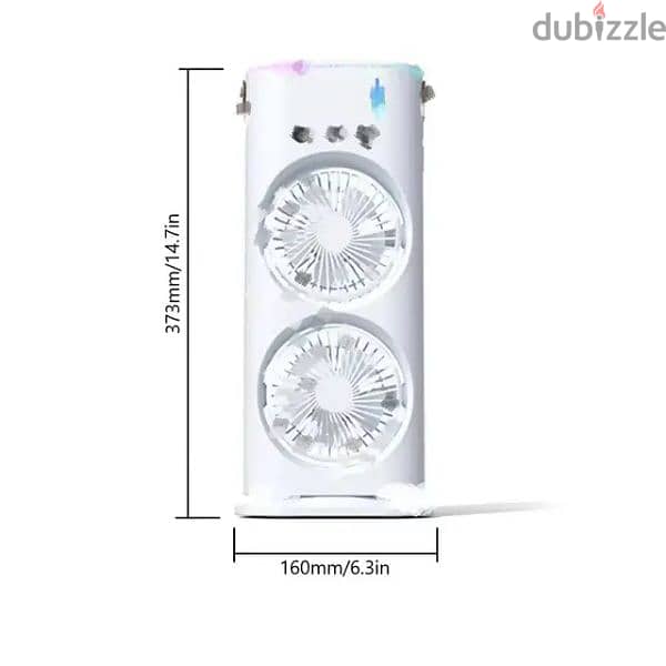 Double-ended Spray Fan Portable Humidifier 4