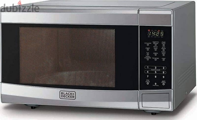 Black+Decker 42L Microwave Oven with Grill - Silver | MZ42PGSS 0