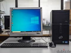 FUJITSU Core i5 Computer Set with 17" HD Monitor 8GB RAM + 500GB HDD 0