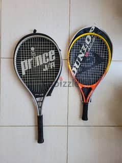 2 Tennis racquets - Junior.  BD 10 0