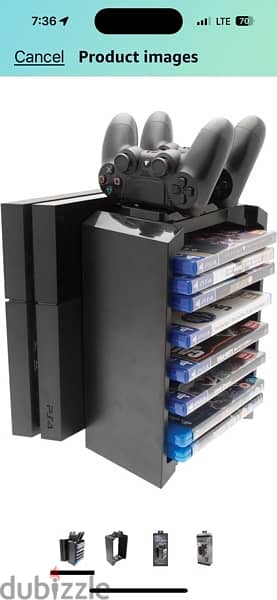 Venom 2-in-1 Games Storage Tower and Twin Charging Dock for PS4 1