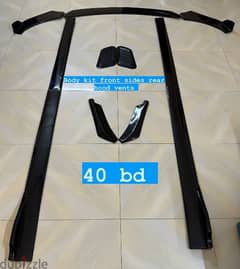 body kit front and sides and rear hood vents 40 bd new 0