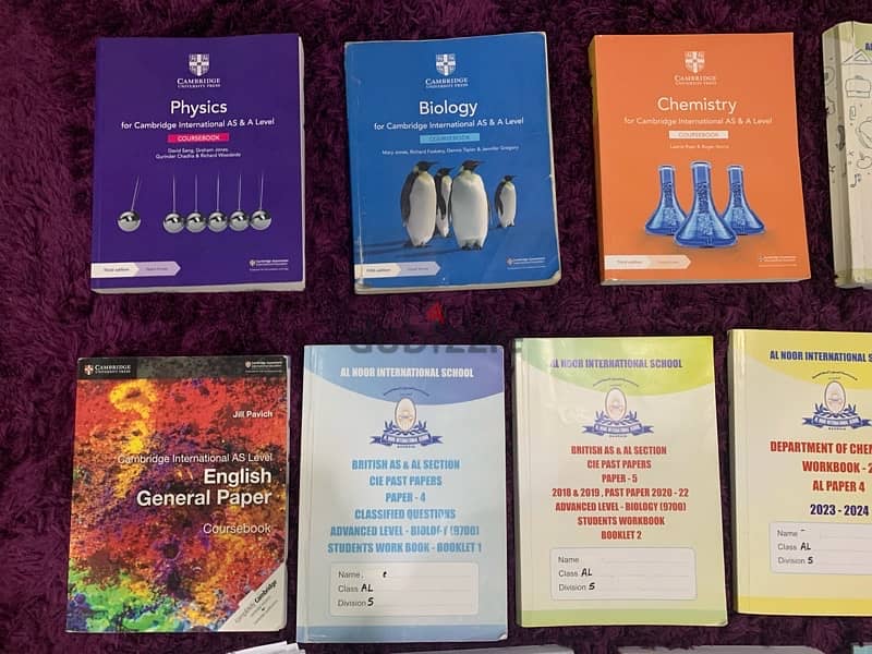 Al Noor Cambridge AS and A Level Textbooks and Pastpaper Booklets 2