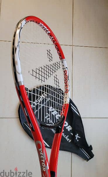 Brand New Vector- X Tennis racquet for sale with3/4th cover 1