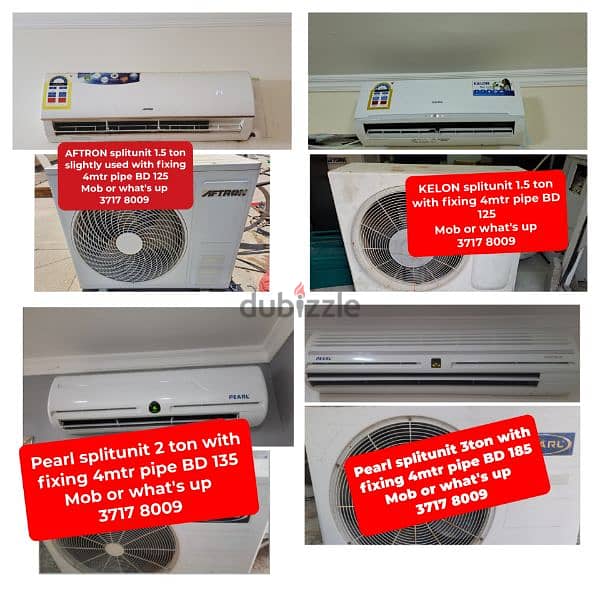 variety of splitunit window Ac fridge washing machine for sale 0