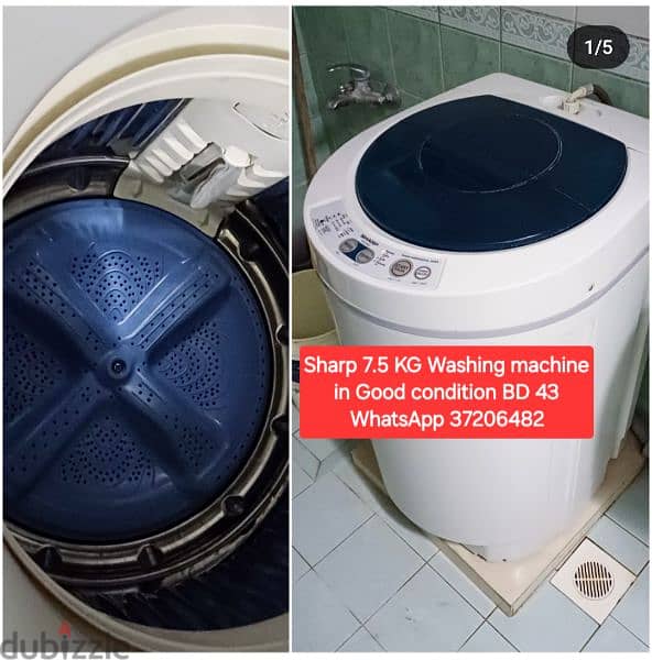 Toshiba washing machine and other items for sale with Delivery 1