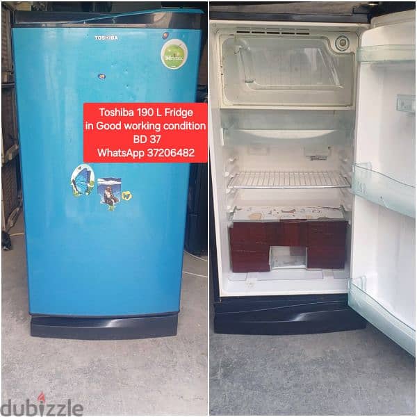 Toshiba washing machine and other items for sale with Delivery 6