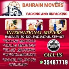 Bahrain movers and Packers House office store shop villa Shifting