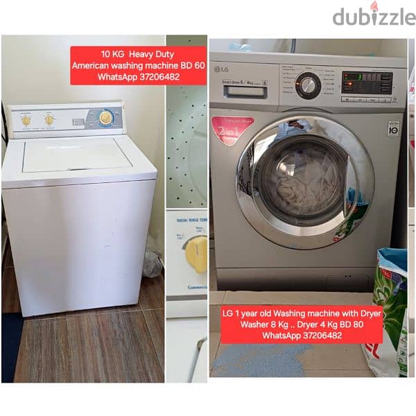 LG washer with Dryer and other items for sale with Delivery 0