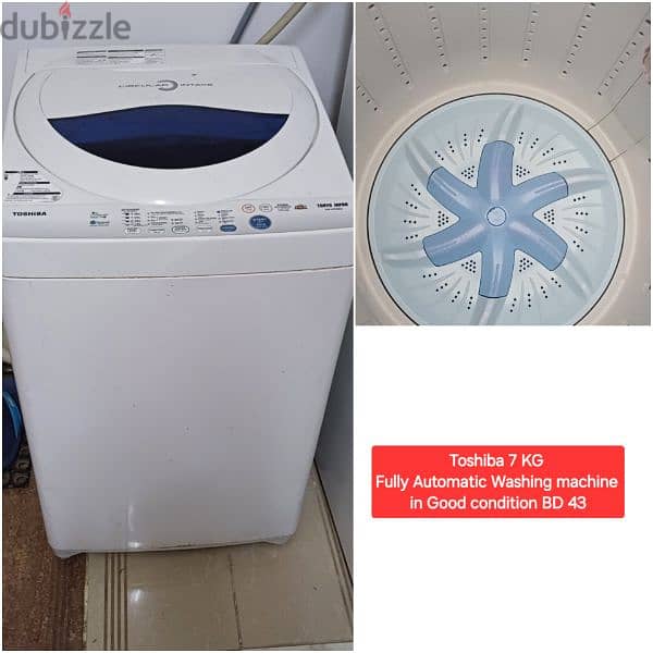 LG washer with Dryer and other items for sale with Delivery 14