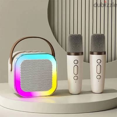 K12 Portable Karaoke Speaker with Wireless Microphone for Home Singing