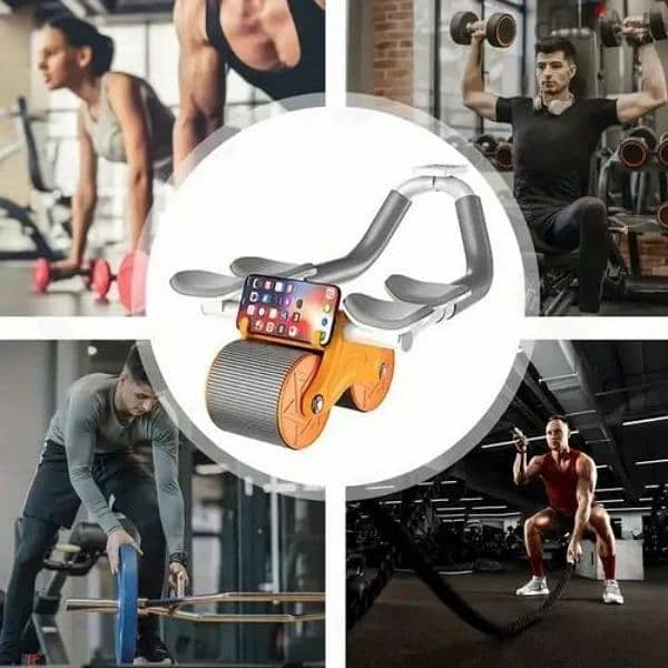 2 in 1  Roller Elbow Suport Automatic  Wheel  Roller for Abdominal Fat 5