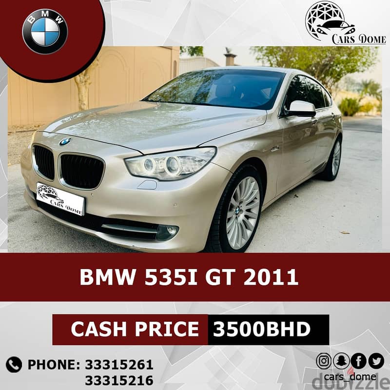 BMW 5-Series 2011 535i GT 8