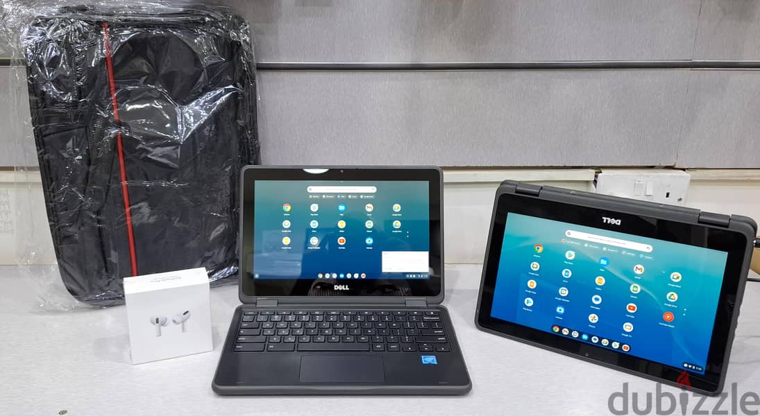 DELL Touch 2 In 1 Chromebook (FREE BAG & AirPods) Built-in Play Store 2