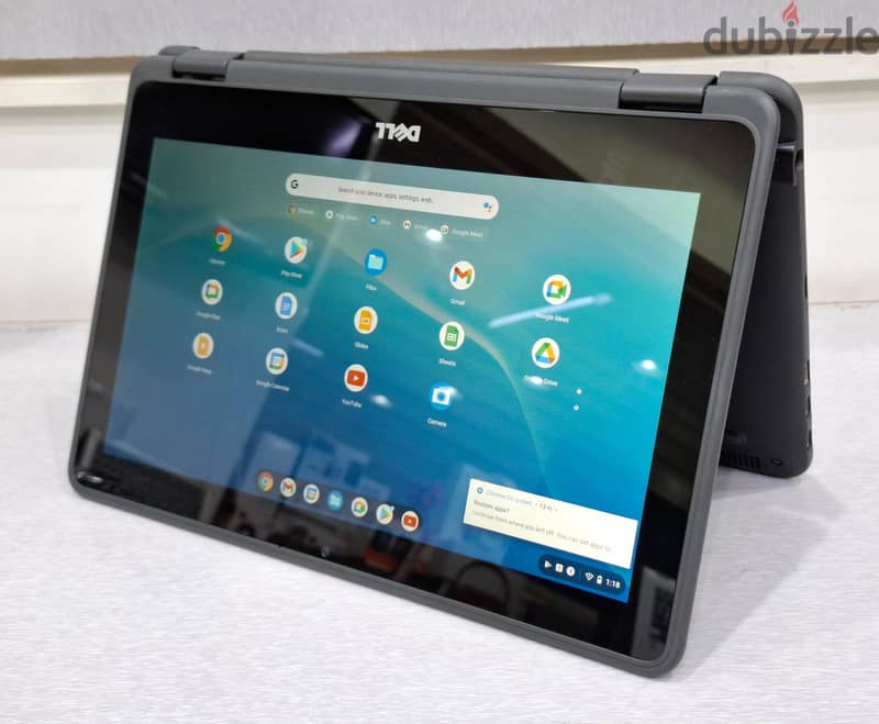 DELL Touch 2 In 1 Chromebook (FREE BAG & AirPods) Built-in Play Store 4