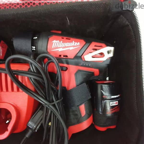 New Milwaukee M12 Screwdriver/Drill MODEL 2401-20 مفك ملواكي جديد 1