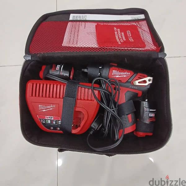 New Milwaukee M12 Screwdriver/Drill MODEL 2401-20 مفك ملواكي جديد 4