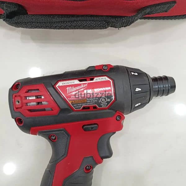 New Milwaukee M12 Screwdriver/Drill MODEL 2401-20 مفك ملواكي جديد 5