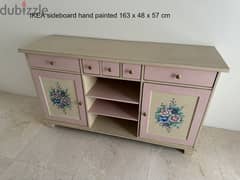 IKEA sideboard hand painted 163 x 48 x 57 cm 0