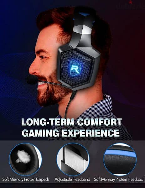 Onikuma K8 Gaming Headset With Microphone Rgbfor Ps4/ps5/xone/xseries 4