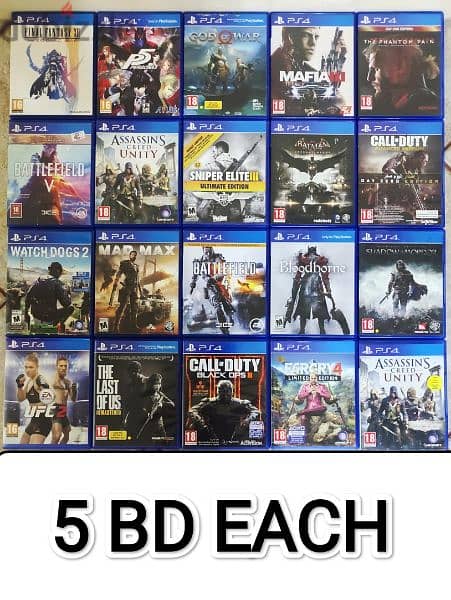 Original PS2 and Ps4 Games Excellent condition 6