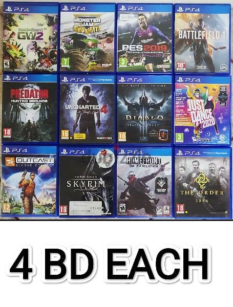 Original PS2 and Ps4 Games Excellent condition 7