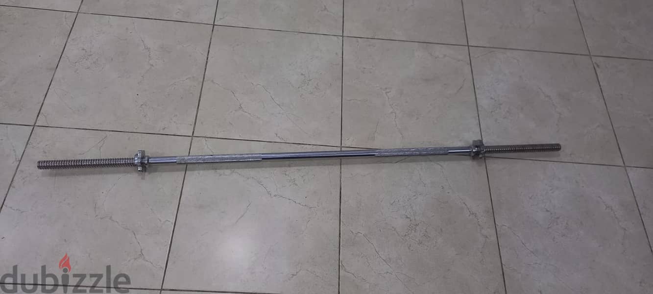 straight barbell 5.5-6kg , used , price 8BD 0