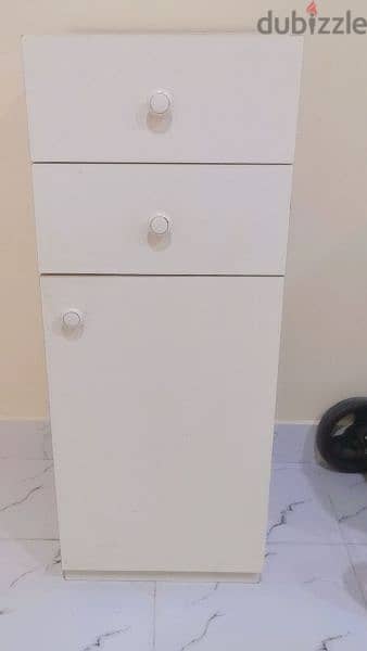 cupboard half white color