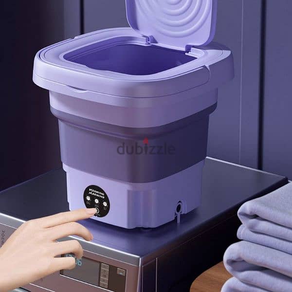 Folding Washing Machine Mini Automatic Clothes Wash Machine Portable 4