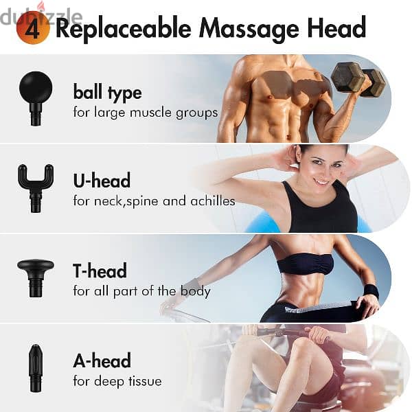 Deep Tissue Muscle Massage Gun Handheld Massager Gun for Pain Relief 2