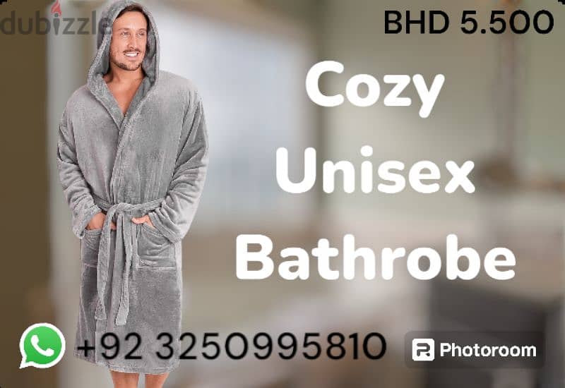 BATHROBE UNISEX COMFORTABLE 1