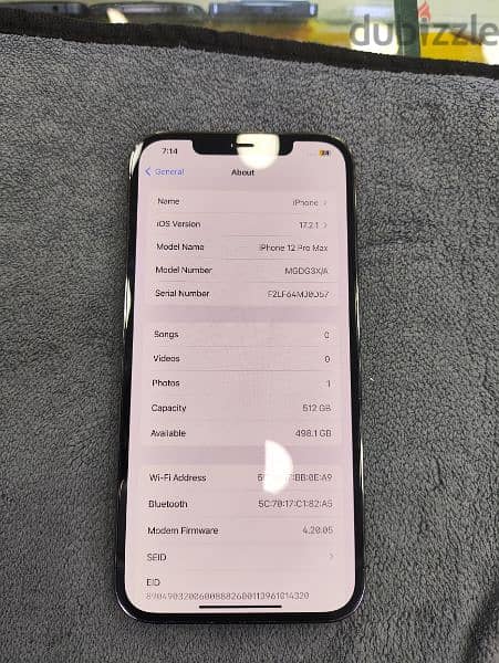 iPhone 12 Pro Max 512 GB grey colour 92 battery 100% fresh only phone 4