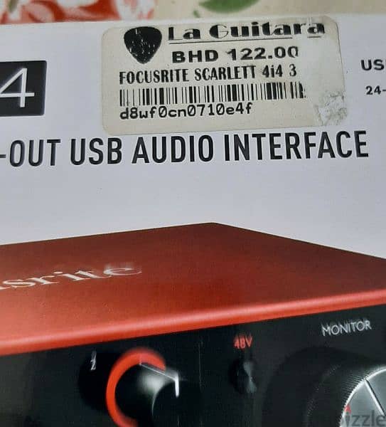 AUDIO STUDIO INTERFAEC FOCUSRITE 4I4 GENERATION 3 FOR SALE 2