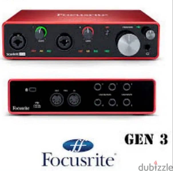 AUDIO STUDIO INTERFAEC FOCUSRITE 4I4 GENERATION 3 FOR SALE 8