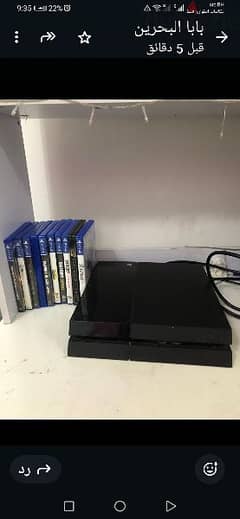 ps4 for sale for 65 bd with 10 games and controller