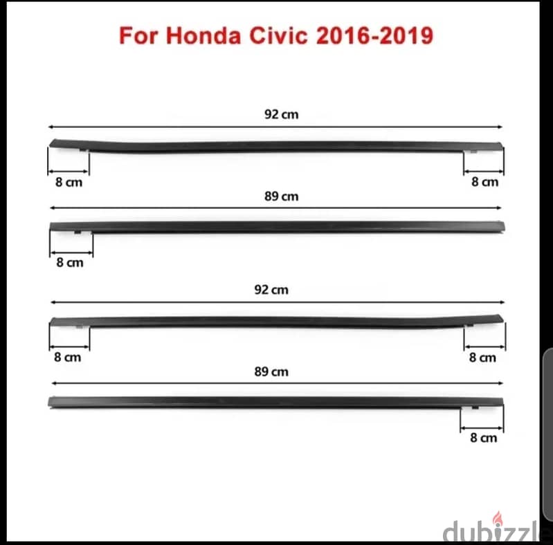 Honda Civic weather strip 4