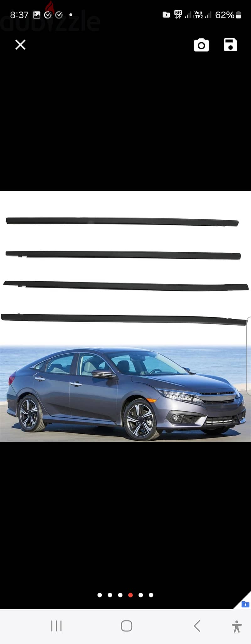 Honda Civic weather strip 6