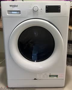 Whirlpool front loading washing dryer: 8 kg