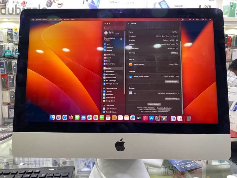 iMac 2017 retina 4k 3.4 GHz Quad-Core Inte i5 Graphics Radeon Pro 1