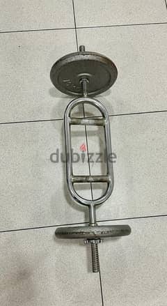 bar with weights 25 kg