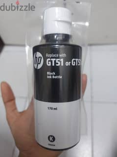 HP black ink bottle, GT51 , 170ml 0