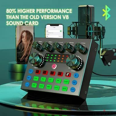 Special offer Live sound card V8s plus, Streaming Mixer Sound Card, l