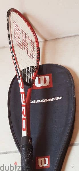 Wilson hammer tour pro squash racket 2